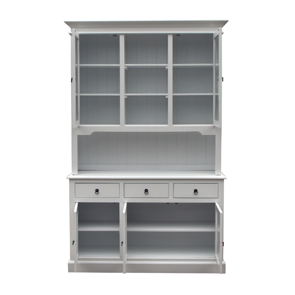 country-style white solid wood sideboard